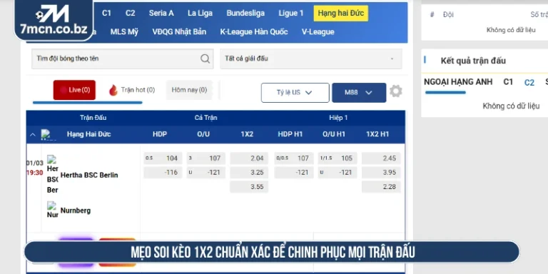 Mẹo soi kèo 1x2